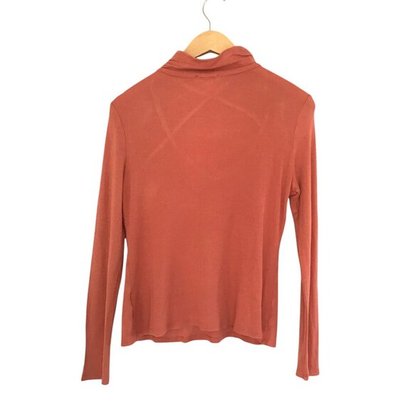 Venus Womens Ribbed Knit Long Sleeve Turtleneck Top - M - Picture 2 of 7